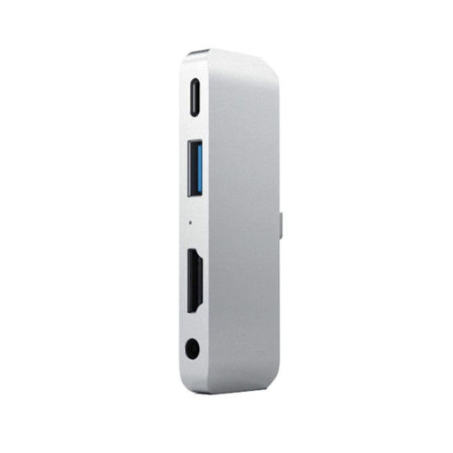 Picture of Satechi Hub TYPE-C Mobile Pro Hub For iPad & Type C Smartphones - Silver