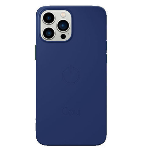 Picture of Goui Magnetic MagSafe Case for iPhone 13 Pro with Magnetic Bars - Midnight Blue