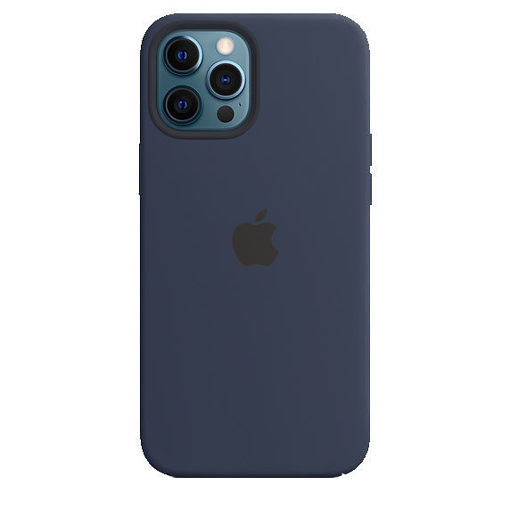 Picture of Apple iPhone 12/12 Pro Silicone Case with MagSafe - Deep Navy