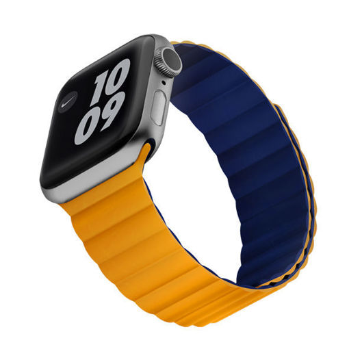 Picture of Viva Madrid Magnetic Watch Strap Cosmo for Apple Watch 42/44/45mm - Orange/Blue