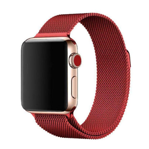 Picture of Platina Stainless Steel Band for Apple Watch 42/44/45/49mm - Red