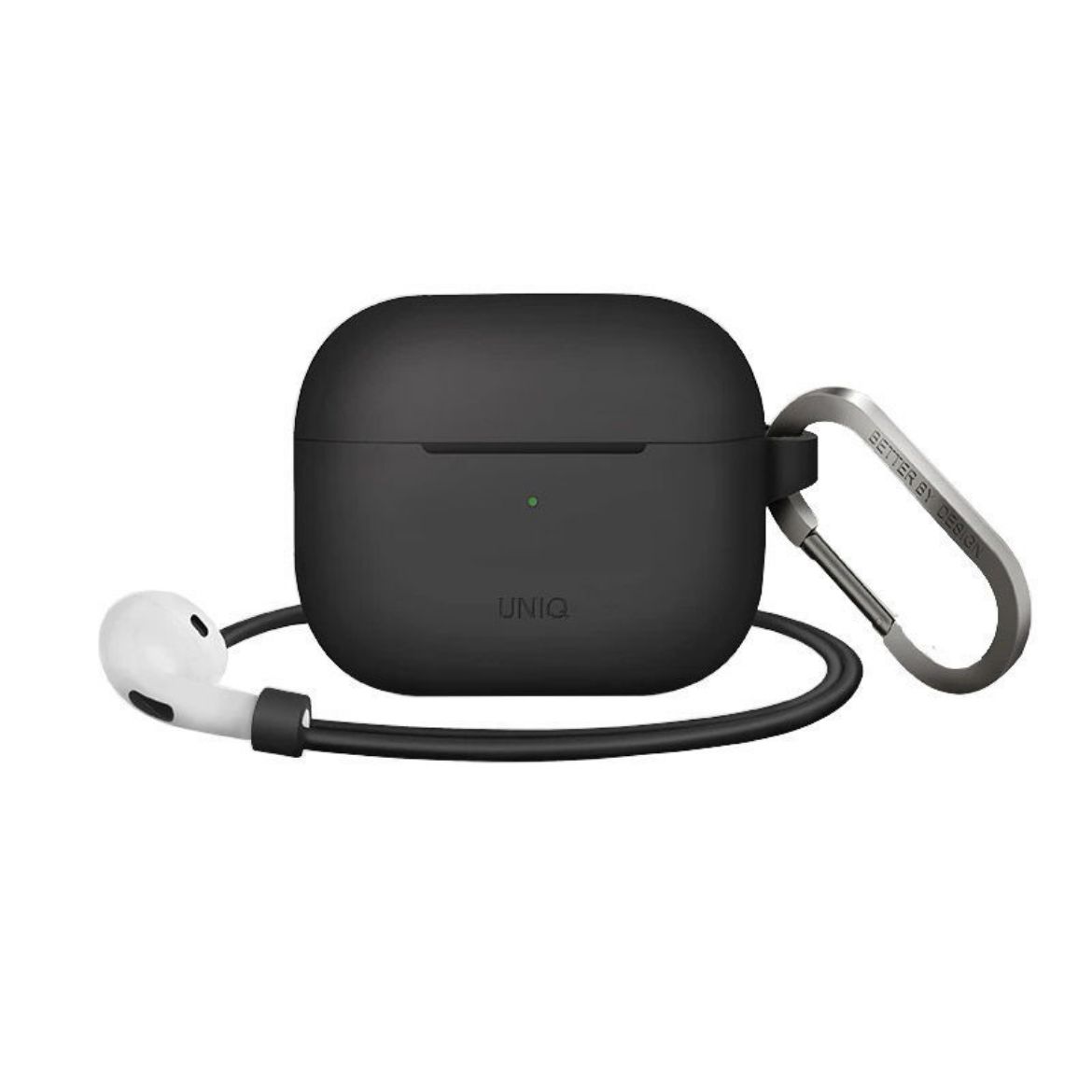 Picture of Uniq Vencer Silicone Hang Case for AirPods 3 Gen - Dark Grey