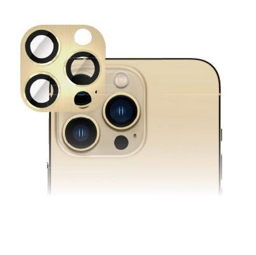 Picture of Smart Premium Aluminum Camera Glass Protector for iPhone 13 Pro/13 Pro Max - Gold