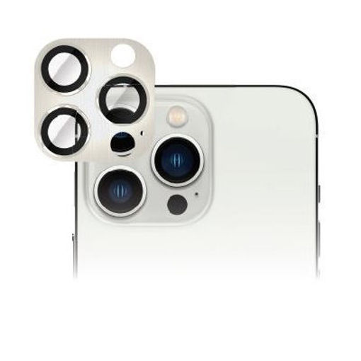 Picture of Smart Premium Aluminum Camera Glass Protector for iPhone 13 Pro/13 Pro Max - Silver
