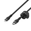 Picture of Belkin USB-C to Lightning Braided Silicone Cable 1M - Black