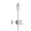 Picture of Belkin USB-C to Lightning Braided Silicone Cable 1M - White