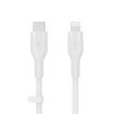 Picture of Belkin USB-C to Lightning Silicone Cable 3M - White