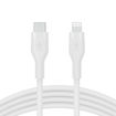 Picture of Belkin USB-C to Lightning Silicone Cable 3M - White
