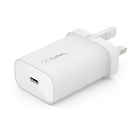 Picture of Belkin Wall Charger PPS PD 25W USB-C/1M PVC Cable - White