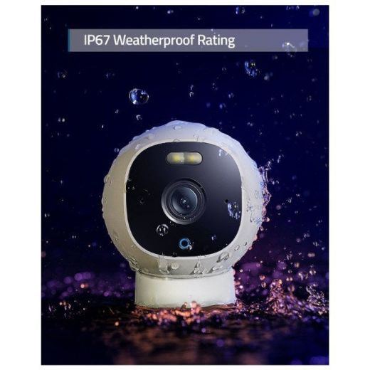 Picture of Eufy Spotlight Outdoor Cam Pro Wired 2K WiFi - White