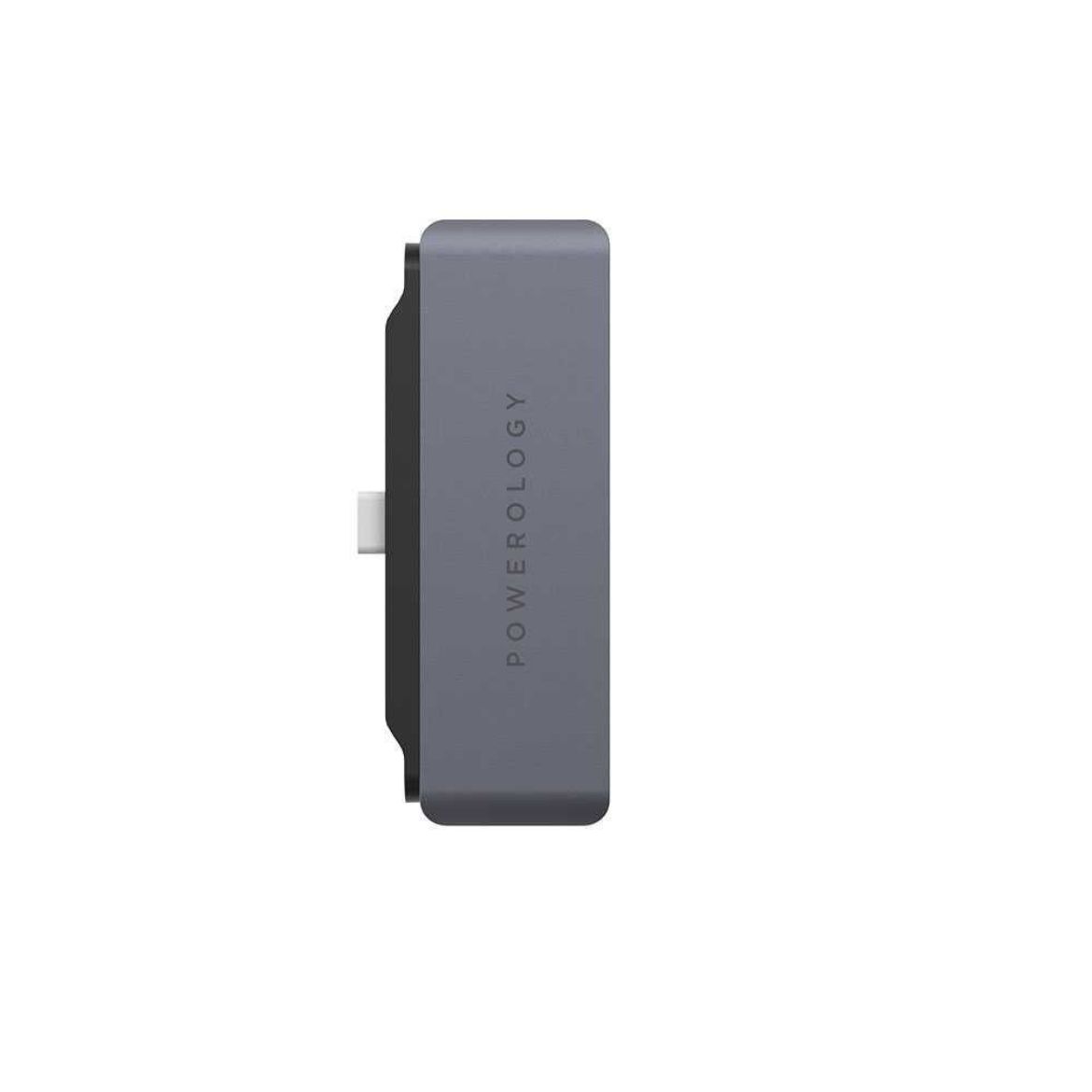 Picture of Powerology 4 in 1 USB-C Hub with HDMI USB Aux - Gray