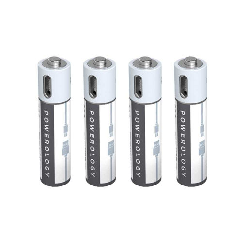 Picture of Powerology USB Rechargeable Lithium-ion Battery AAA (4pcs)