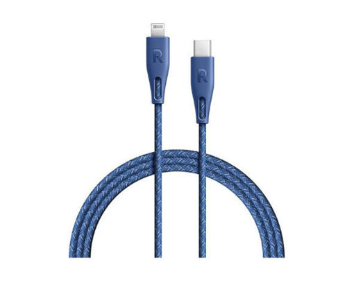 Picture of Ravpower USB-C to Lightning Nylon Cable 2M - Blue