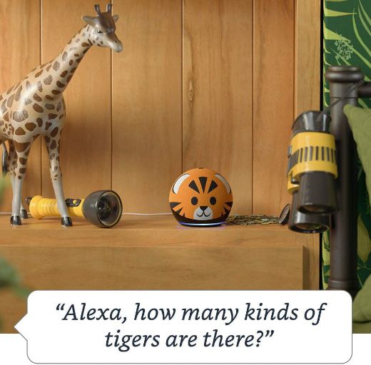 Picture of Amazon Echo Dot 4 Kids - Tiger