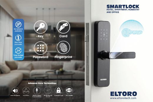 Picture of Eltoro Smart Lock + Access Card For The Smart Lock 2 Pcs - Black