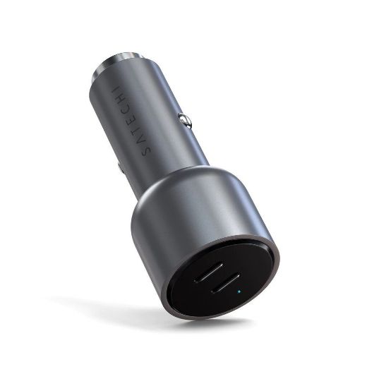 Picture of Satechi 40W Dual USB-C PD Car Charger - Space Grey