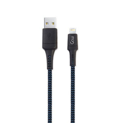 Picture of Goui 8 Pin + USB-A to Lightning Cable 1.5M - Blue/Black