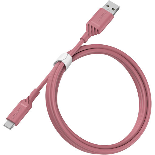 Picture of OtterBox USB-A to USB-C Cable Standard 1M - Matte Pink