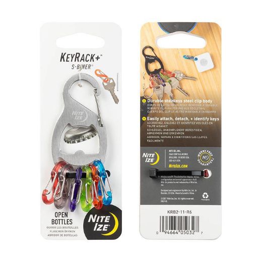 Picture of Niteize Key Rack+ S-Biner Stainless Steel - Grey