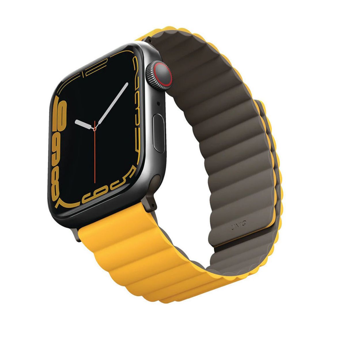 Picture of Uniq Revix Reversible Magnetic Apple Watch Strap 42/44/45/49mm - Mustard/Khaki