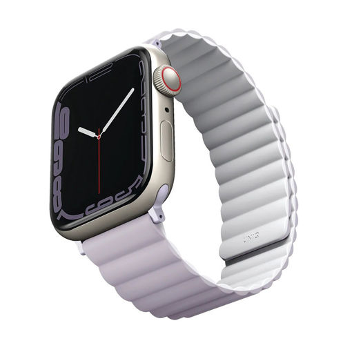 Picture of Uniq Revix Reversible Magnetic Apple Watch Strap 41/40/38mm - Lilac/White