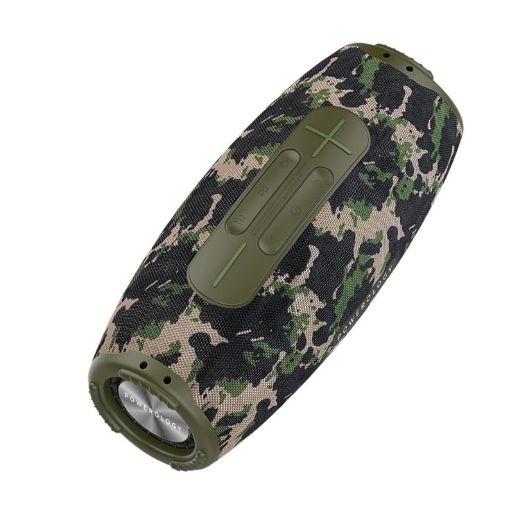 Picture of Powerology Phantom Speaker Bluetooth 5.0 Water Resistant Aux Interface - Camo