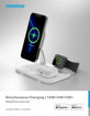 Picture of Momax Q.Mag Pro 3 25W 3 in 1 Wireless Charger with MagSafe - White