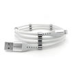 Picture of SuperCalla Magnetic USB-A to Lightning Cable 1M - White