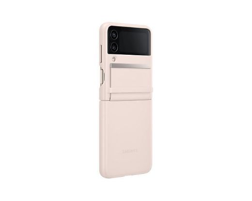 Picture of Samsung Flip 4 Flap Leather Cover - Peach