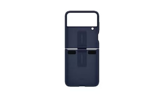 Picture of Samsung Flip 4 Silicone Cover with Ring - Navy