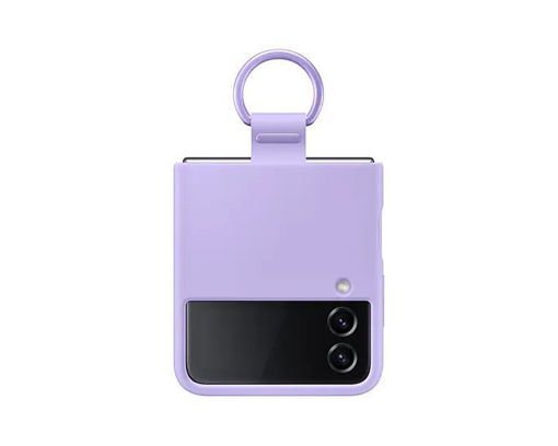 Picture of Samsung Flip 4 Silicone Cover with Ring - Lavender