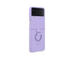 Picture of Samsung Flip 4 Silicone Cover with Ring - Lavender