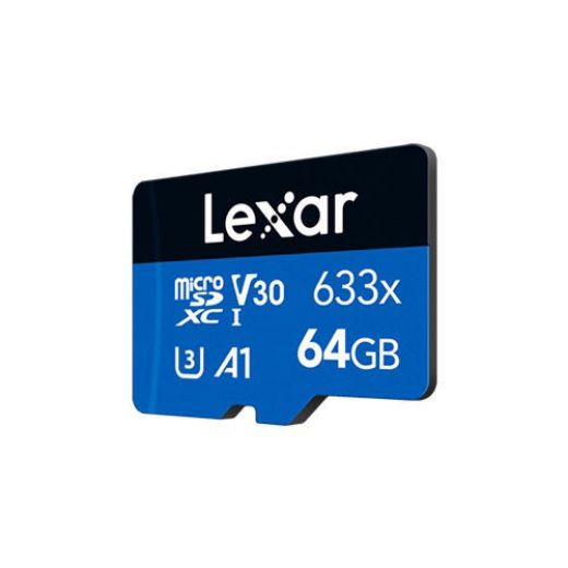 Picture of Lexar 64GB High-Performance 633x MicroSDHC / MicroSDXC UHS-I Card - Blue