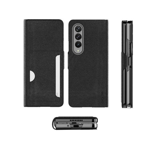 Picture of Araree Bonnet C Diary Case for Galaxy Z Fold 4 - Black