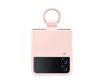 Picture of Samsung Flip 4 Silicone Cover with Ring - Pink