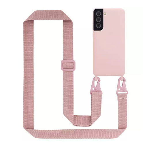 Picture of XFitted Colorful TPU lanyard Case for Samsung S22 Plus - Sand Pink