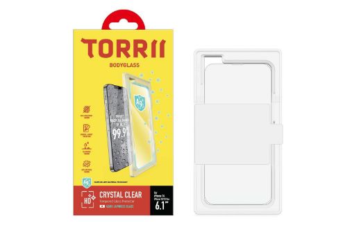 Picture of Torrii Bodyglass Screen Protector Anti-Bacterial Coating for iPhone 14 - Clear