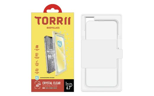 Picture of Torrii Bodyglass Screen Protector Anti-Bacterial Coating for iPhone 14 Plus - Clear