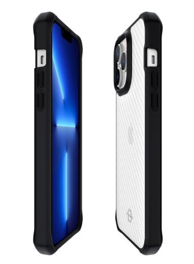 Picture of Itskins Hybrid Tek Case for iPhone 14 Pro - Black and Transparent