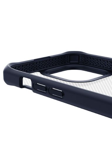 Picture of Itskins Hybrid Tek Case for iPhone 14 Pro - Deep Blue and Transparent