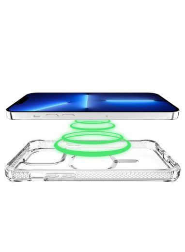 Picture of Itskins Hybrid Claer Case Compatible With Magsafe for iPhone 14 Pro - Transparent