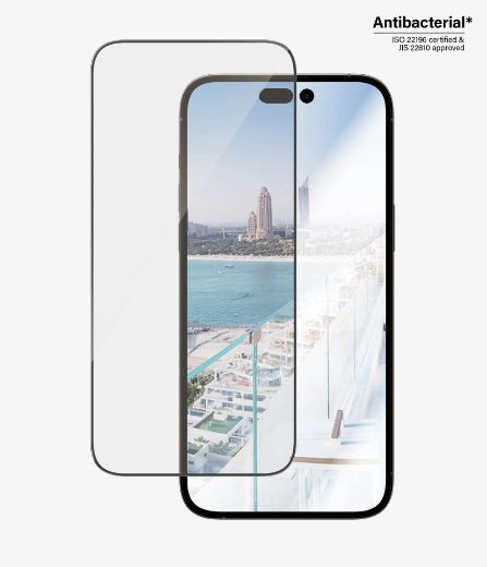 Picture of PanzerGlass Anti-Reflective Screen Protector for iPhone 14 Pro Max / Ultra - Wide Fit w. EasyAligner