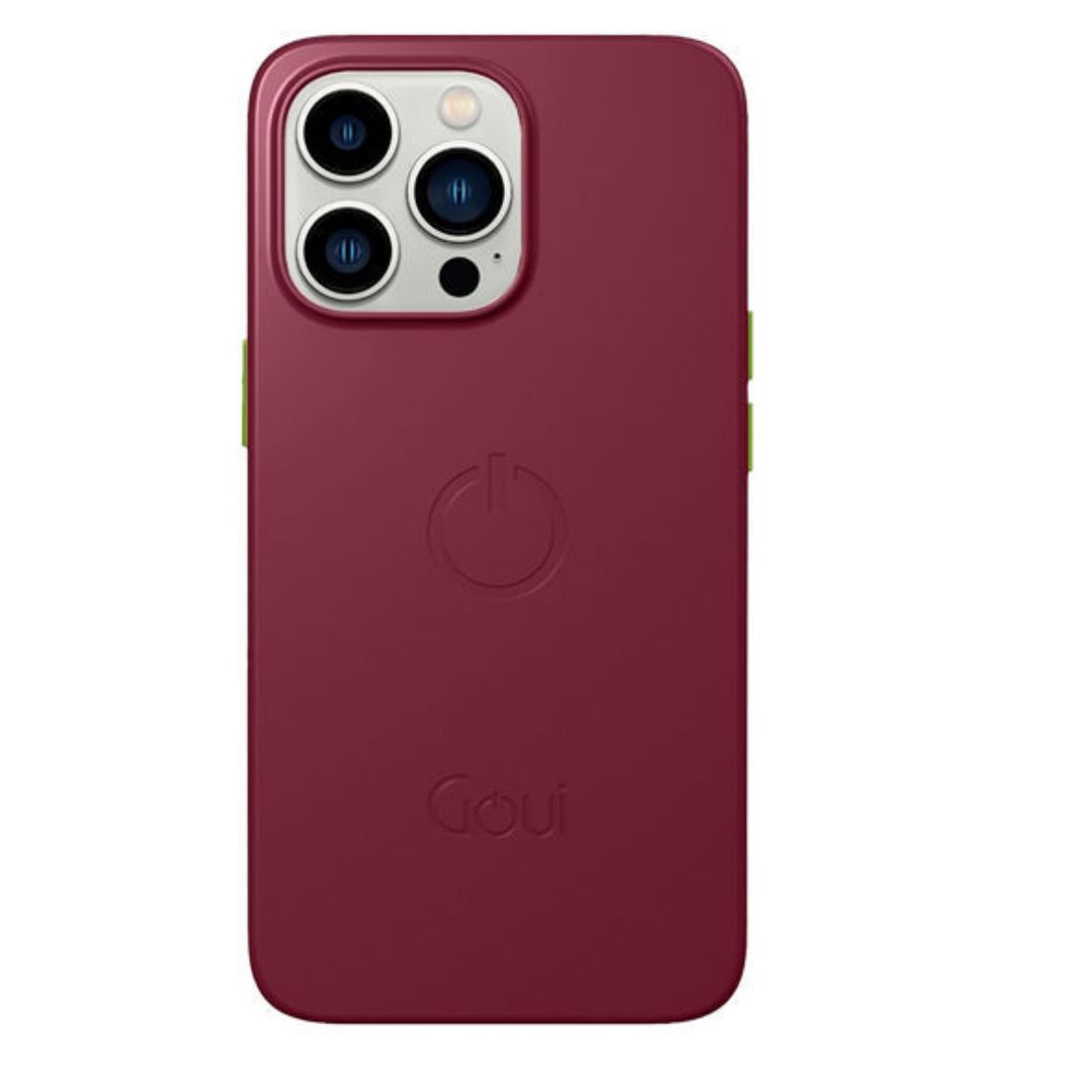 Picture of Goui Magnetic Case for iPhone 13 Pro Max with Magnetic Bars - Maroon Red