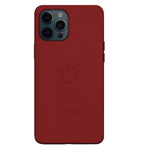 Picture of Goui Magnetic Case for iPhone 12 Pro Max with Magnetic Bars - Maroon Red