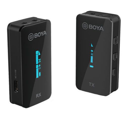 Picture of Boya S1 Mini 2.4GHz Smallest Wireless Microphone 1Transmitter + 1Receiver - Black