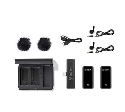 Picture of Boya K4 2.4GHz Wireless Microphone for Mobile Device - Black