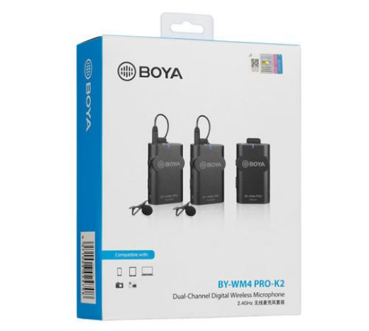 Picture of Boya BY-WM4 Pro K2 + 1Pcs More Transmitter Kit - Black