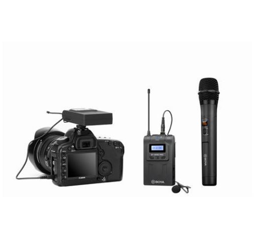 Picture of Boya Dual Channel WirelessMic Kit Custom kit, Each Item is Packed Separately - Black