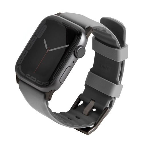 Picture of Uniq Linus Airosoft Silicone Apple Watch Strap 41/40/38mm - Chalk Grey