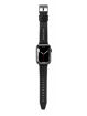 Picture of Police Apple Watch 38/40/41mm Smart Watch 20mm Pyramid Leather Gun Strap - Black